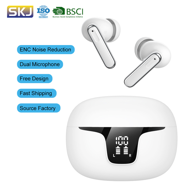 Audifonos Bluetooth Earbuds Noise Cancelling Tws In-Ear Headphones Wireless Earphone for Gaming Enc Earbuds