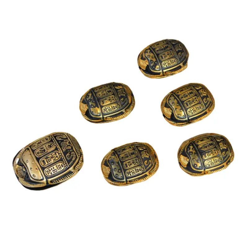 Dicat Tangan Dekorasi Patung Kotak Scarab Mesir Resin