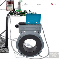 Yheng Digital RS485 Meter Air Irigasi Pertanian DN50-DN150 Sandwich Ultrasonic Flow Meter IP68 OEM