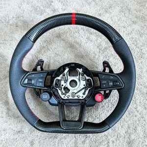 Volant en fibre de carbone de haute qualité pour <span class=keywords><strong>Audi</strong></span> TT TTRS R8 RS5 RS6 RS7 RS3 <span class=keywords><strong>RS4</strong></span> A1 A3 A4 A5 A6 A7 A8 S3 S4 S5 B8 B9 - Product Image 3