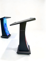 Layar LED Podium Dalam Ruangan P1.5 GOB USA LA Ready Stock, Kustom Tanpa Instalasi untuk Gereja, Retail, Meja Konferensi