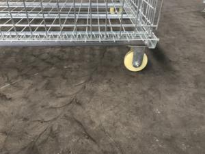 Cesta de almacenamiento industrial, jaula plegable, contenedor de malla de alambre, caja de bandeja, bandeja de almacenamiento de Metal plegable - Product Image 6