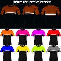 Kaos Polo dan Hoodie Reflektif Hi Vis Khusus, Cepat Kering, Dua Warna, Seragam Kerja Keselamatan untuk Pekerja Konstruksi