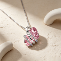 Colliers à chaîne maille gourmette avec pendentif géométrique en cristal pierre de naissance multicolore, plaqué or, délicat, cadeau d'anniversaire, bijoux de mode quotidiens
