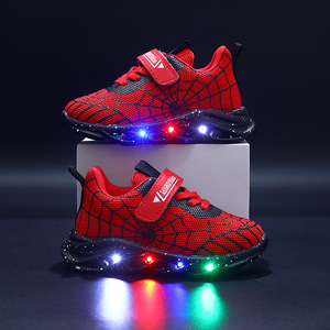 <span class=keywords><strong>Scarpe</strong></span> Sportive Casual per Bambini, Modello Spider-Man con Luci LED, Chiusura in Velcro, Nuovo Modello per 1-6 Anni, Unisex - Product Image 1