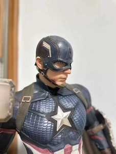 Estatua de resina de alta gama de <span class=keywords><strong>Capitán</strong></span> <span class=keywords><strong>América</strong></span> de la película <span class=keywords><strong>Marvel</strong></span>, tamaño medio, para decoración. - Product Image 3