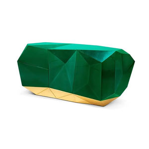 Meuble d'entrée en bois massif de luxe italien, buffet de qualité supérieure, design artistique créatif en diamant, finition peinture au four pour meubles de maison - Product Image 6