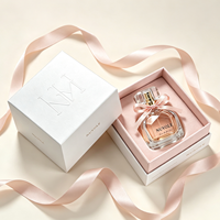 Flacon de parfum unique et élégant, 30 ml, flacons de parfum en verre transparent vides, carrés, 50 ml, 100 ml, flacons de parfum avec logo personnalisé et emballage