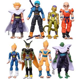 Figura de Acción de PVC de Dragon Ball de 12 cm con Articulaciones Ajustables, Juego de 8 Piezas, Muñecos de PVC de Son Goku, <span class=keywords><strong>Cell</strong></span>, Kid Buu, Saiyan, Freezer - Product Image 1