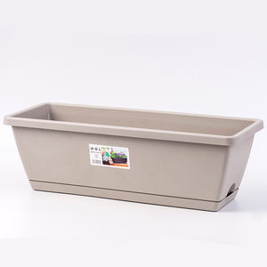 <span class=keywords><strong>Bac</strong></span> à fraises en plastique épaissi, rectangulaire, pour le stockage d'eau, pot <span class=keywords><strong>de</strong></span> fleurs extérieur avec plateau - Product Image 1