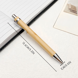 Penna a Sfera Personalizzata in Bambù, Regalo per il Ritorno a Scuola, Penna Incisa su Misura per Affari, Pensionamento, Anniversario - Product Image 4
