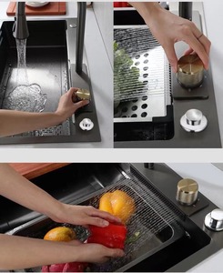Handmade Ledge Workstation <strong>Kitchen</strong> Sink Single Bowl American Farm House Farmhouse <strong>Apron</strong> Stainless Steel 304 With Cutting Board - Product Image 3