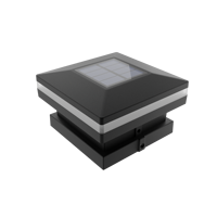 Tapa de poste de valla de luz solar 4*4 diseño de estilo moderno blanco/luz cálida LED y decoración de colores de paisaje al aire libre