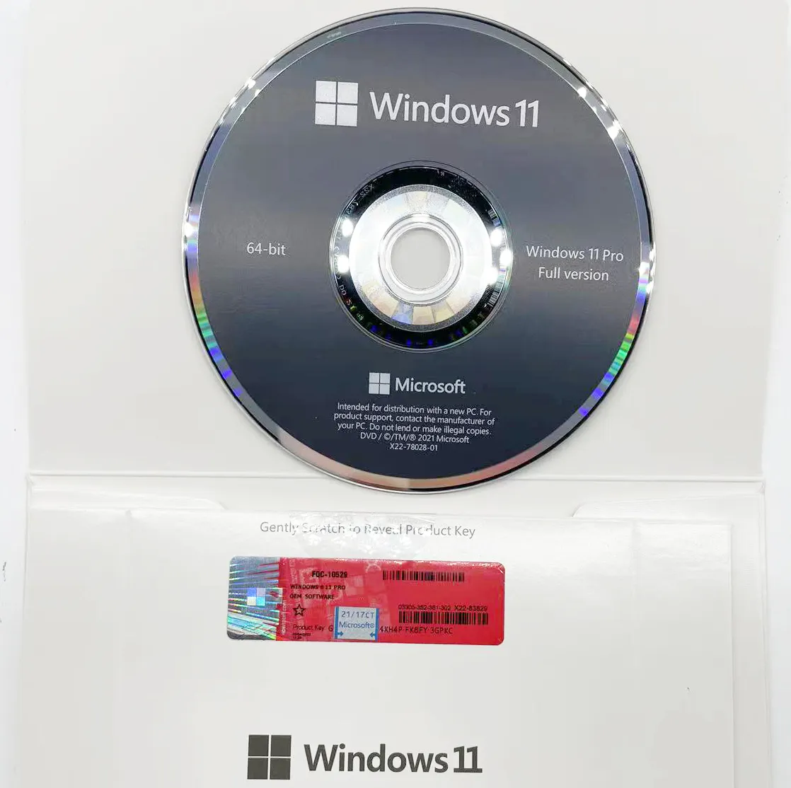 Win 11 pro dvd package complet envoyé par fedex