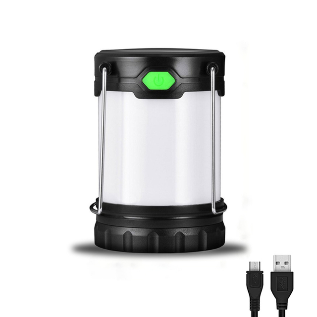 Outdoor MINI USB Battery Operated Rechargeable Camping Lamp Lantern Portable LED Solar Camping Lights Desk Lamp