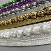 Boutons à nœud chinois multicolores faits à la main pour robes Cheongsam, vendus au mètre