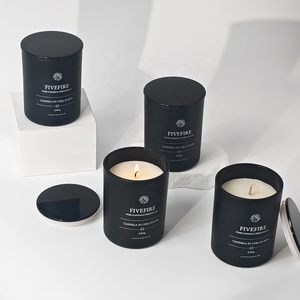 <span class=keywords><strong>Bougie</strong></span> parfumée artisanale en cire de soja blanche, dans un bocal en verre non toxique, avec logo personnalisé, pour la décoration de la maison, idéale pour la fête <span class=keywords><strong>des</strong></span> mères et Noël. - Product Image 5