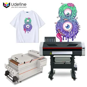 Udefine I3200 디지털 잉크젯 프린터 의류 DTF 인쇄기 24 인치 dtf 60cm 티셔츠 인쇄기
