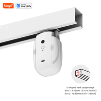Motor de Cortina Inteligente Tuya, Control por Voz con la Aplicación Tuya Smart Life, Alexa y Asistente de Google, Control Remoto y Temporizador, Sistema de Automatización del Hogar