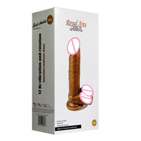 Télécommande à pulvérisation d'eau avec ventouse puissante, mains libres, en silicone, grand godemichet réaliste et épais pour femmes, stimulation du point G