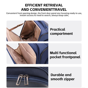 Valise à roulettes de 14 pouces, valise à roulettes universelle, valise de cabine, valise à roulettes pour le week-end, ensemble de bagages, valises de voyage - Product Image 4