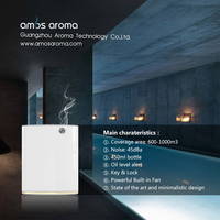 Diffuseur d'arômes intelligent AMOS SP600 pour hôtel, maison et commerce, diffuseur d'huiles essentielles sans eau, mural, machine de diffusion de parfum