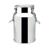 Réservoir de stockage sous pression en acier inoxydable 304 de 22L-88L, bidon à lait de 250 ml avec garantie de 3 ans
