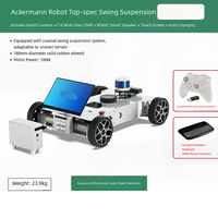 Châssis d'inspection intelligent ROS2 WD |   Capacité de charge de 45 kg, vitesse de 1,65 m/s, multi-suspension pour utilisation en extérieur/éducative |   1 an