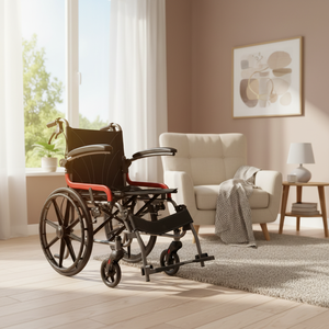 Silla de Transferencia Portátil, Silla de Movilidad Médica, Asiento Cómodo, Estructura Resistente, Fácil de Usar, Ligera, Suministro al por Mayor - Product Image 3
