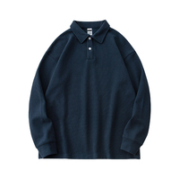 Shinesia OEM – Nouveau T-shirt tricoté unisexe à manches longues et col en V, coupe classique, couleur unie, personnalisable pour homme, haute qualité, anti-boulochage, 280g