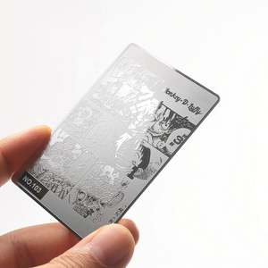 Carte bancaire noire Amex en métal avec impression personnalisée à bas prix, vente chaude, fente pour puce noire, étui pour cartes bancaires - Product Image 3