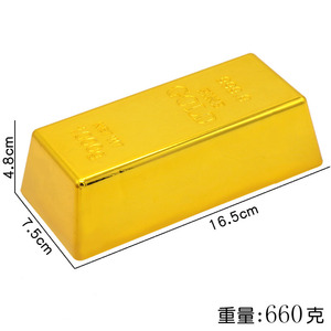 Realistic Plastic Gold Bar Heavier Novelty Gifts <strong>Prop</strong> <strong>Money</strong> for Fun &amp; Entertainment for April Fool's Day - Product Image 6