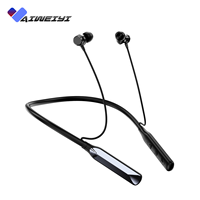 MZ-102 Logo Kustom 38 Jam Waktu Putar Lama Earphone Neckband Baterai 450mAh Headset Nirkabel Magnetik OEM ODM untuk Penggunaan Sehari-hari