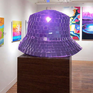 Sombrero de Pescador de Moda con Logotipo Personalizado, Reflectante, con Lentejuelas, Bordado, Estilo Disco, Color Personalizado, Unisex - Product Image 2