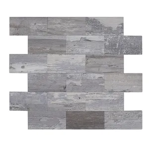 Cheap Wholesale Peel and Stick On Faux Wood Wall Tile for Home Wall Space