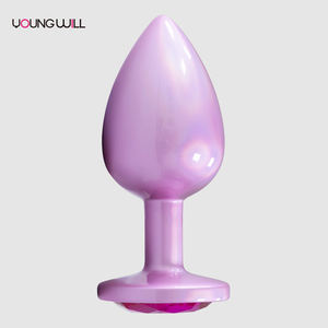 アナルトレーナーキット金属アナルプラグアンドバットプラグ膣拡張クリスタルダイヤモンドベース大人用アナルビードトレーナーキット大人用おもちゃ - Product Image 5