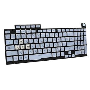 Teclado Ruso G731 para Portátil <span class=keywords><strong>Asus</strong></span> ROG Strix G17 G731 <span class=keywords><strong>G731GU</strong></span> G731GW 0KN1-912BG11 0KNR0-661LBG00, Plateado - Product Image 6