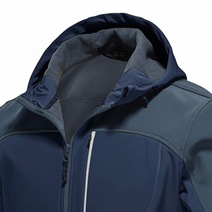 Veste à capuche imperméable et respirante pour homme avec fermeture à glissière avant Manteau de pluie coupe-vent pour l'hiver et l'extérieur - Product Image 1