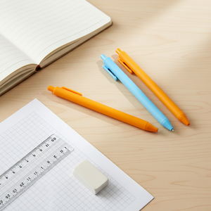 Stylo à bille en plastique recouvert <span class=keywords><strong>de</strong></span> caoutchouc, multicolores, pas cher, macaron, mignon, stylo cadeau coloré - Product Image 5