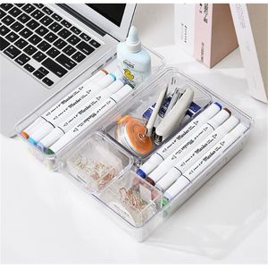 Organizador de Escritorio, Organizador de Artículos de Papelería, Organizador de Cosméticos, Caja Divisora Transparente para Almacenamiento - Product Image 6