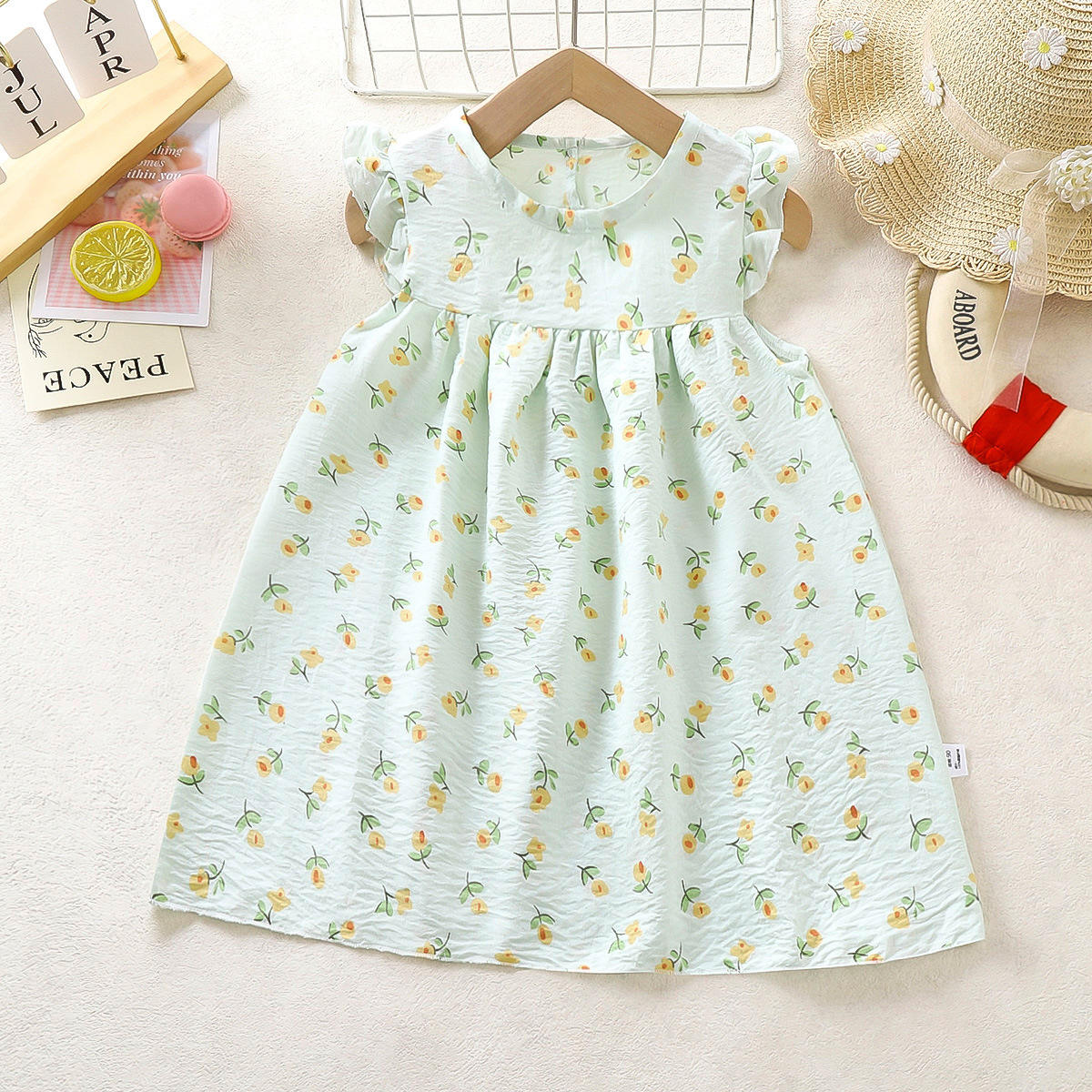 Jk1 green floral skirt