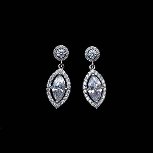Eleganti Orecchini Pendenti con Pietra Marquise per Donne, Orecchini Scintillanti per Uso Quotidiano e Feste, Gioielli alla Moda - Product Image 4