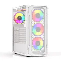 Мощный игровой компьютер с жидкостным охлаждением Горячий белый жидкостной охлаждаемый