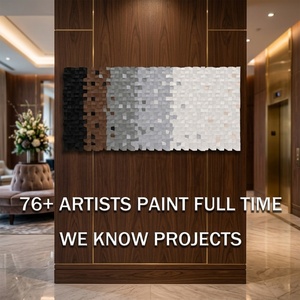 Dipinto a Olio Astratto 3D Personalizzato per Decorazione d'Interni di Hotel di Lusso, Progetto Artistico Professionale per Immobili Commerciali - Product Image 3