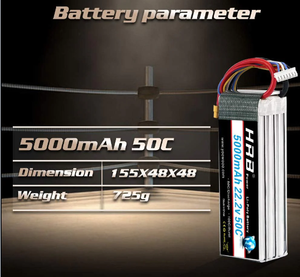 แบตเตอรี่ 22.2V 5000mAh 50C 6S1P พร้อมปลั๊ก XT90/T/EC5 สำหรับชุดแบตเตอรี่โดรนเฮลิคอปเตอร์ควอดคอปเตอร์ RC - Product Image 5