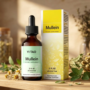 Gouttes naturelles de molène et de vitamines OEM, complément à base de plantes pour les soins respiratoires quotidiens et le soutien immunitaire - Product Image 1