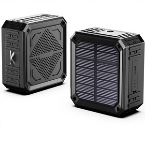 Haut-parleur solaire étanche IPX6, 15 heures <span class=keywords><strong>d</strong></span>'autonomie, basses stéréo riches, sortie 5W, antichoc, anti-poussière, pour la maison et l'extérieur - Product Image 1