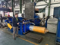 Presse à balles automatique haute performance en acier inoxydable pour ferraille et aluminium, à cycle rapide et économie de main-d'œuvre
