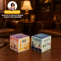 Zcube OEM ODM Cube Magique Personnalisé 3x3 Motifs Lieux Emblematiques Européens Impression UV Plastique ABS Motif Géométrique Puzzle Promotionnel Voyage Européen