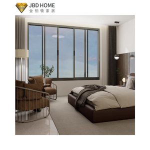 หน้าต่างบานเลื่อนอลูมิเนียมสั่งทำพร้อมกระจกสองชั้นลดเสียงรบกวนและประหยัดพลังงานสำหรับการออกแบบบ้านสมัยใหม่ - Product Image 2